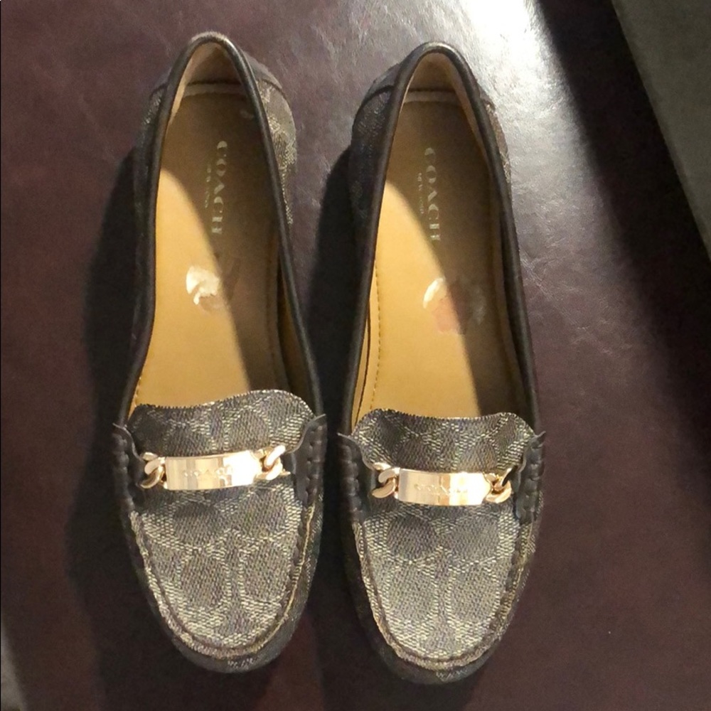 Coach leather loafers